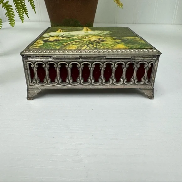 Vintage Jewelry - Trinket Box "Danseuses En Jaune" - Picture 7 of 11